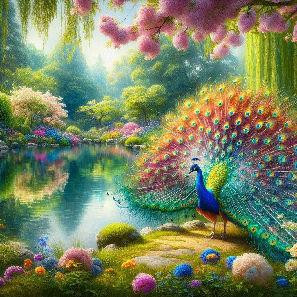 A variety of Peacocks - Gregg Acini Adoree Designs -