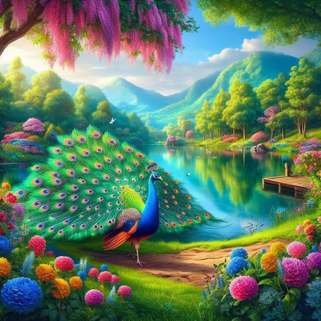 A variety of Peacocks - Gregg Acini Adoree Designs -