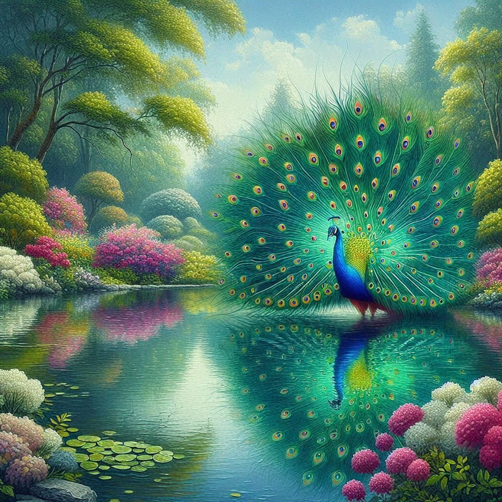 A variety of Peacocks - Gregg Acini Adoree Designs -