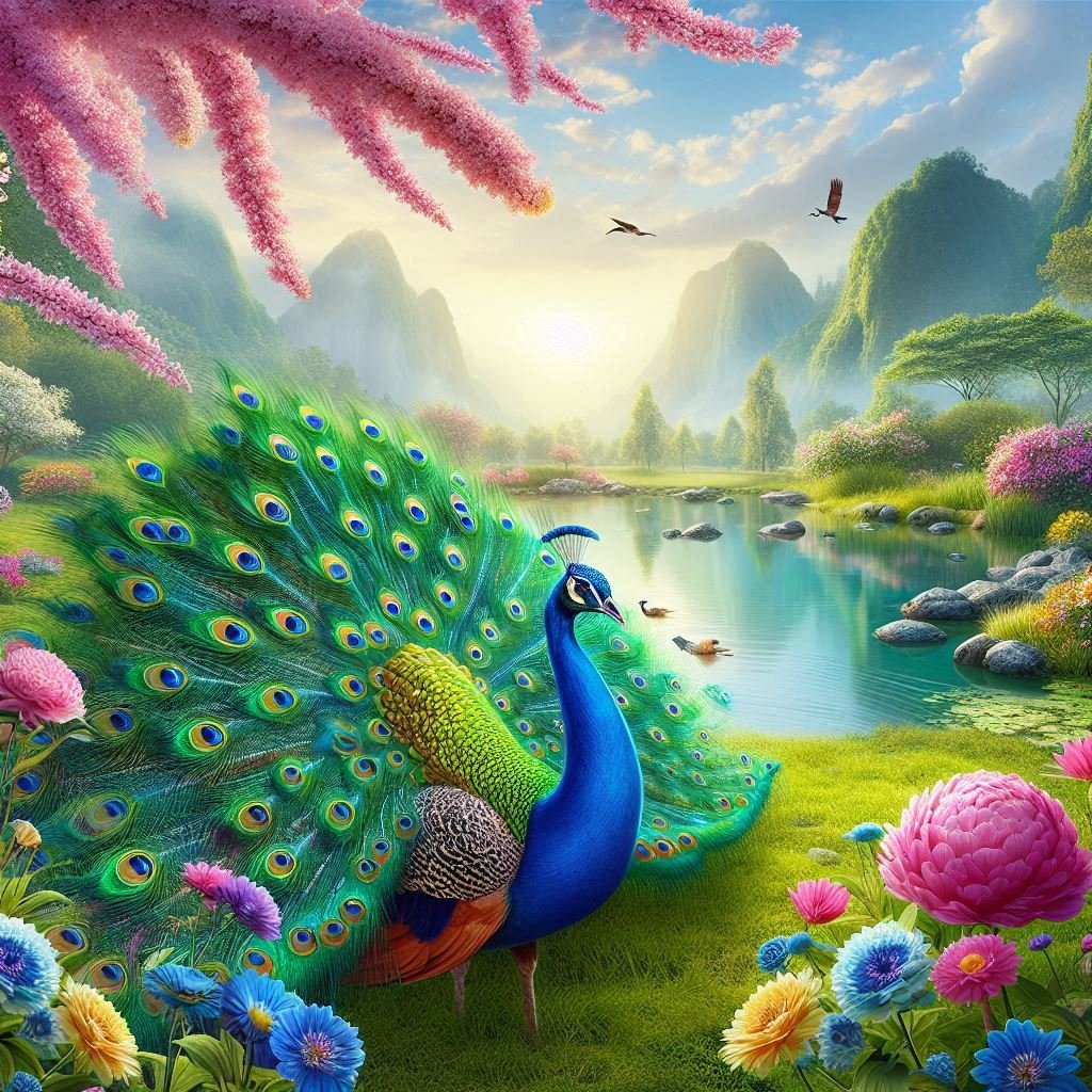 A variety of Peacocks - Gregg Acini Adoree Designs -