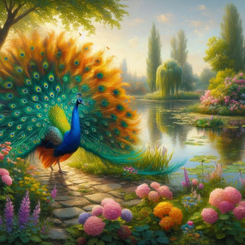 A variety of Peacocks - Gregg Acini Adoree Designs -