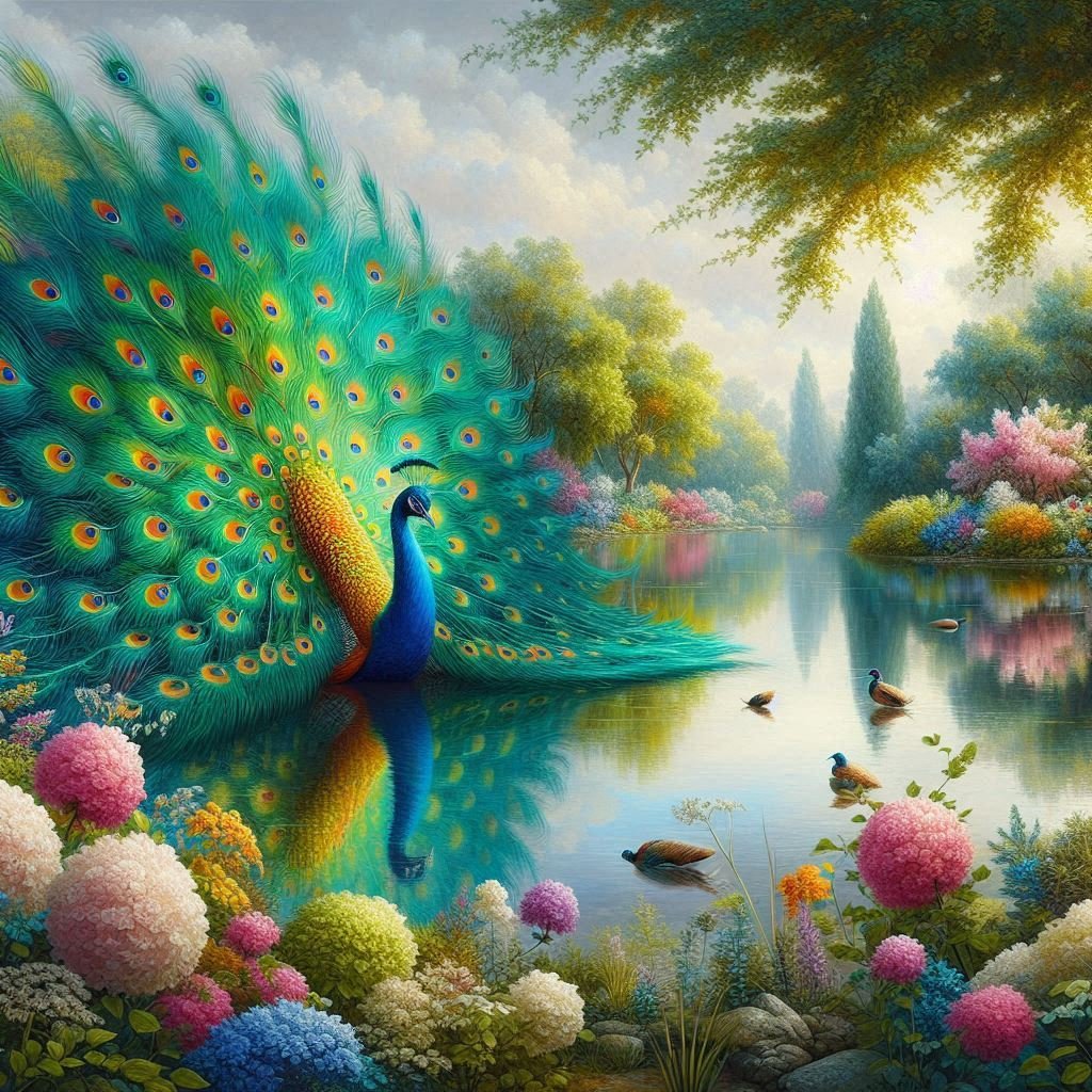 A variety of Peacocks - Gregg Acini Adoree Designs -