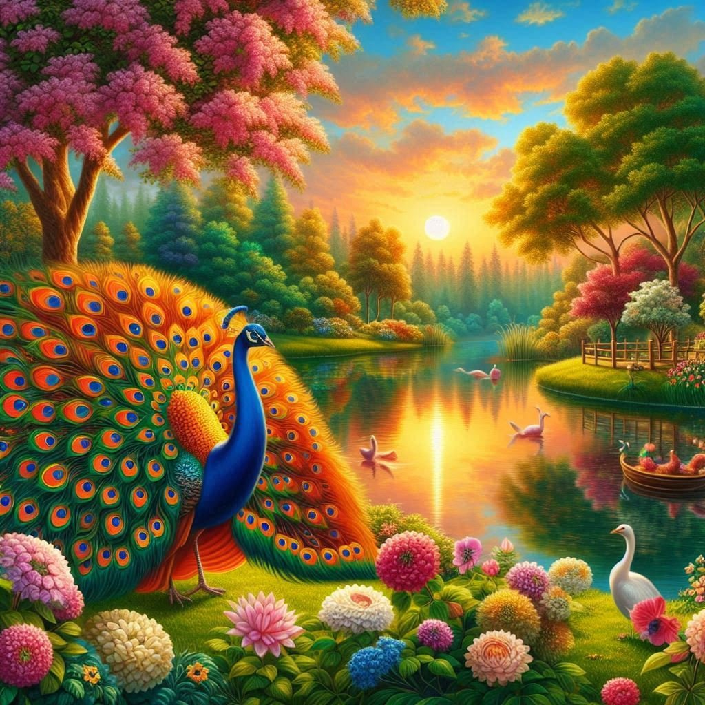 A variety of Peacocks - Gregg Acini Adoree Designs -