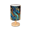 Cobalt Dragon Cylindrical Table Lamp