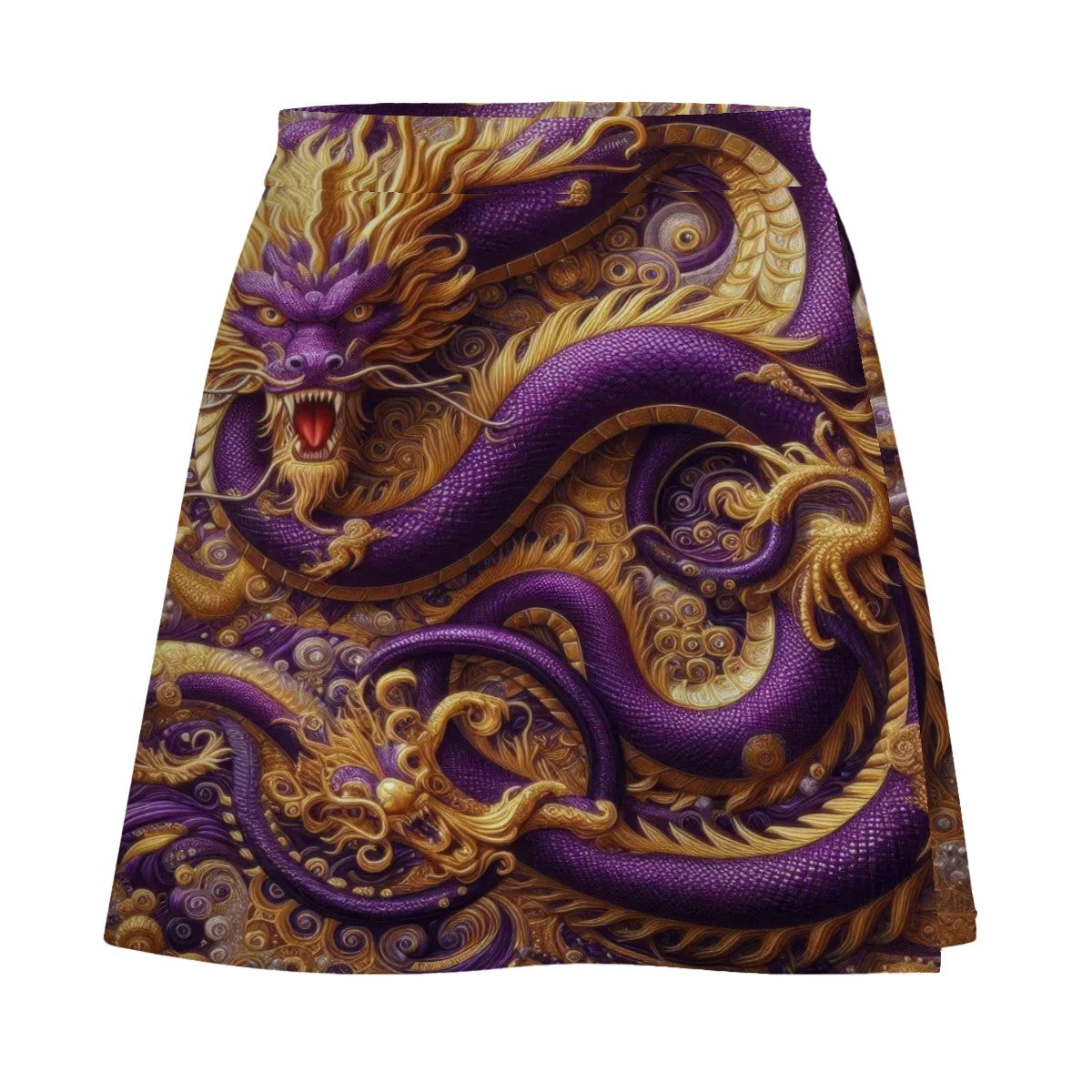 Purple Dragon Mini Skirt