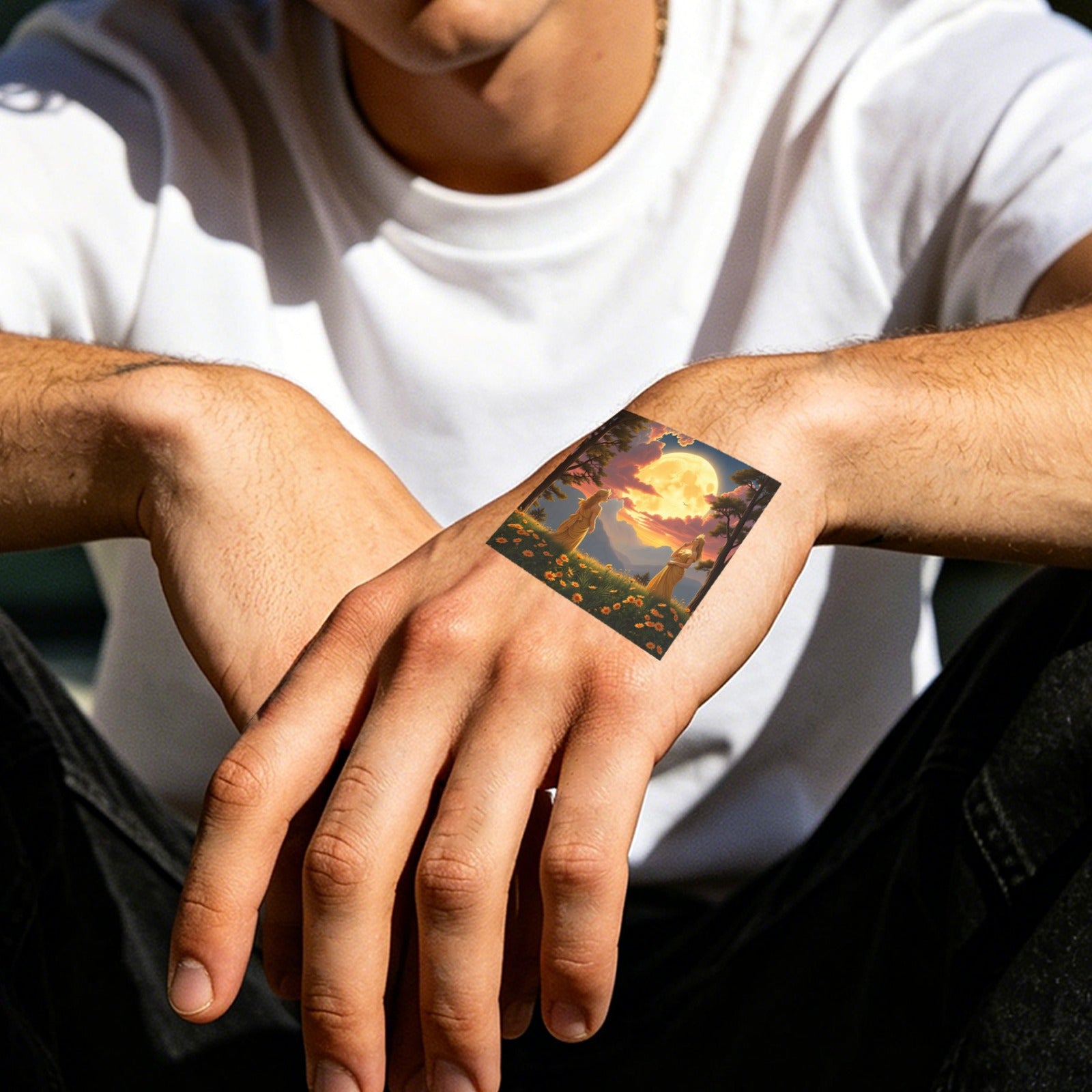 sample pack 1 Personalized Temporary Tattoo (1 Sheet, 15 Separate Designs)