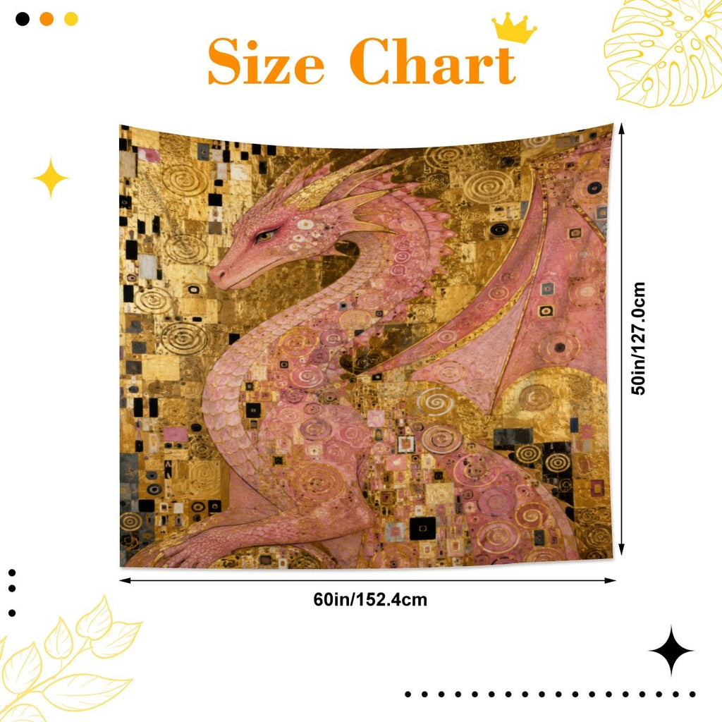 Pink Dragon Tapestry (6:5) (Made in USA)
