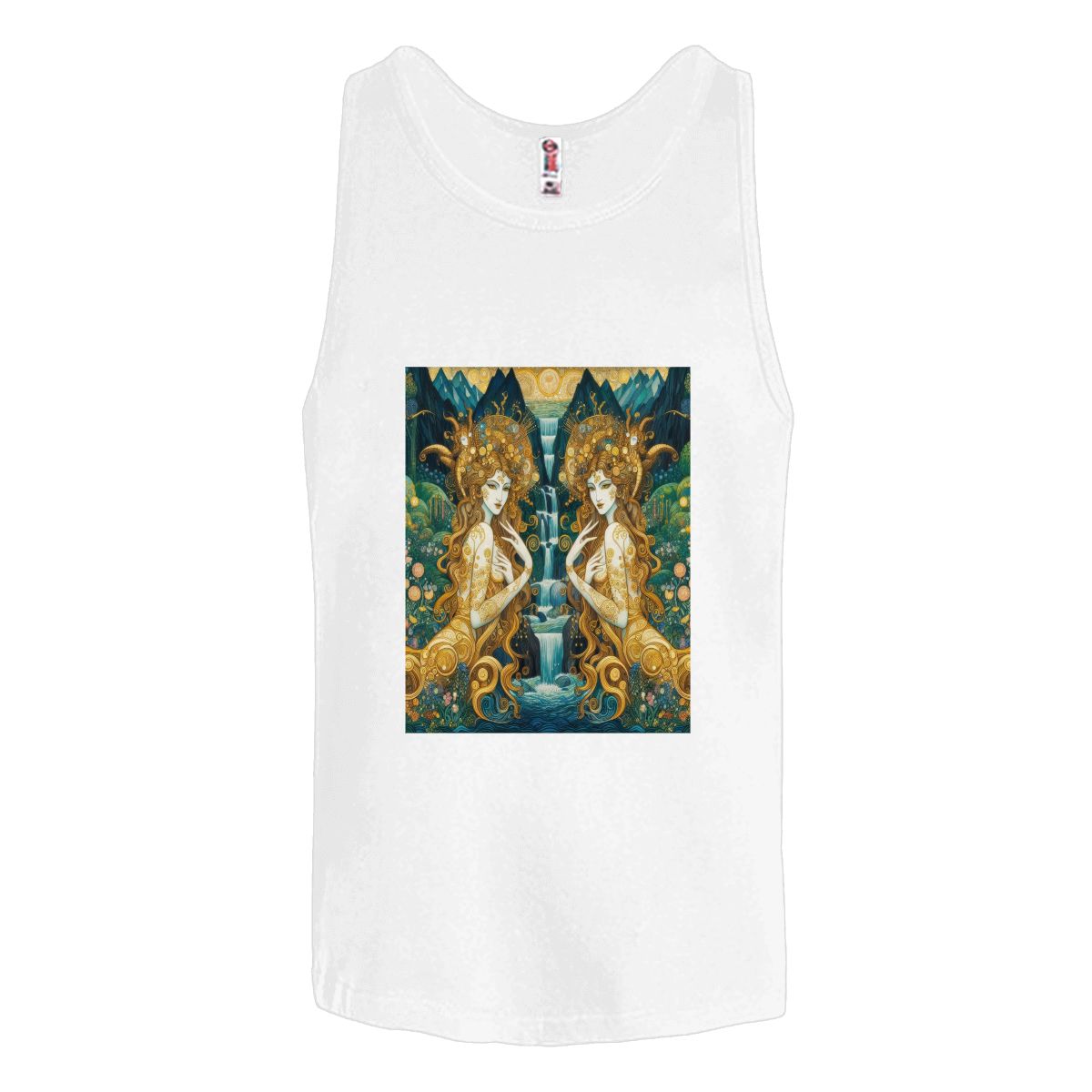 Multiple Designs Cotton Tank Top (First image shows selected design)
