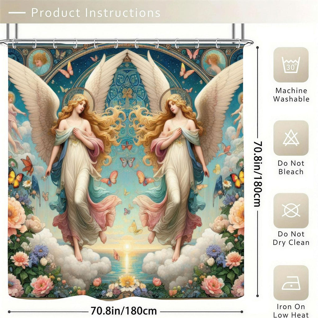 Divine Seraphim Shower Curtain