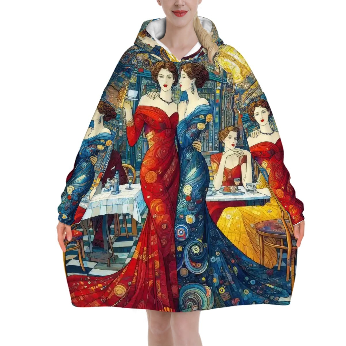 Girlfriends Adult Blanket Hoodie