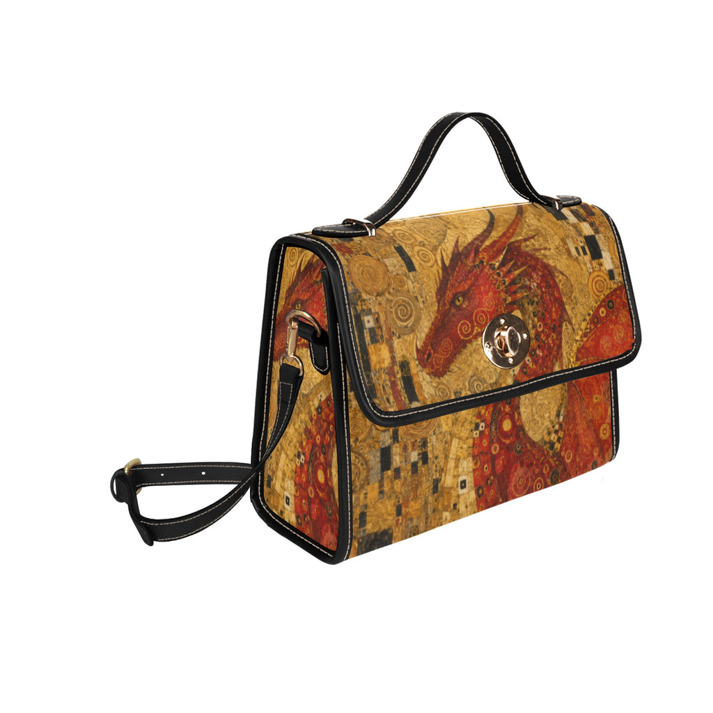 Red Dragon Waterproof Canvas Bag