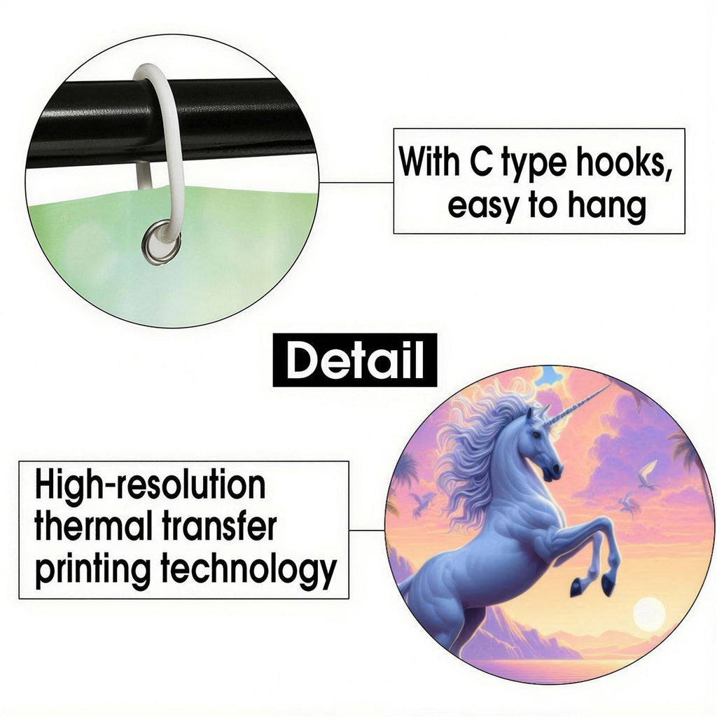 Unicorn Fantasy Shower Curtain
