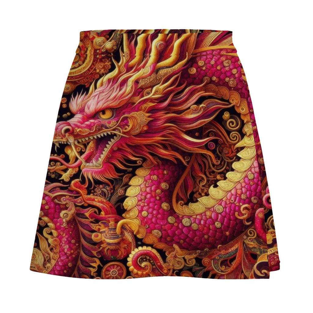 Red Dragon Mini Skirt