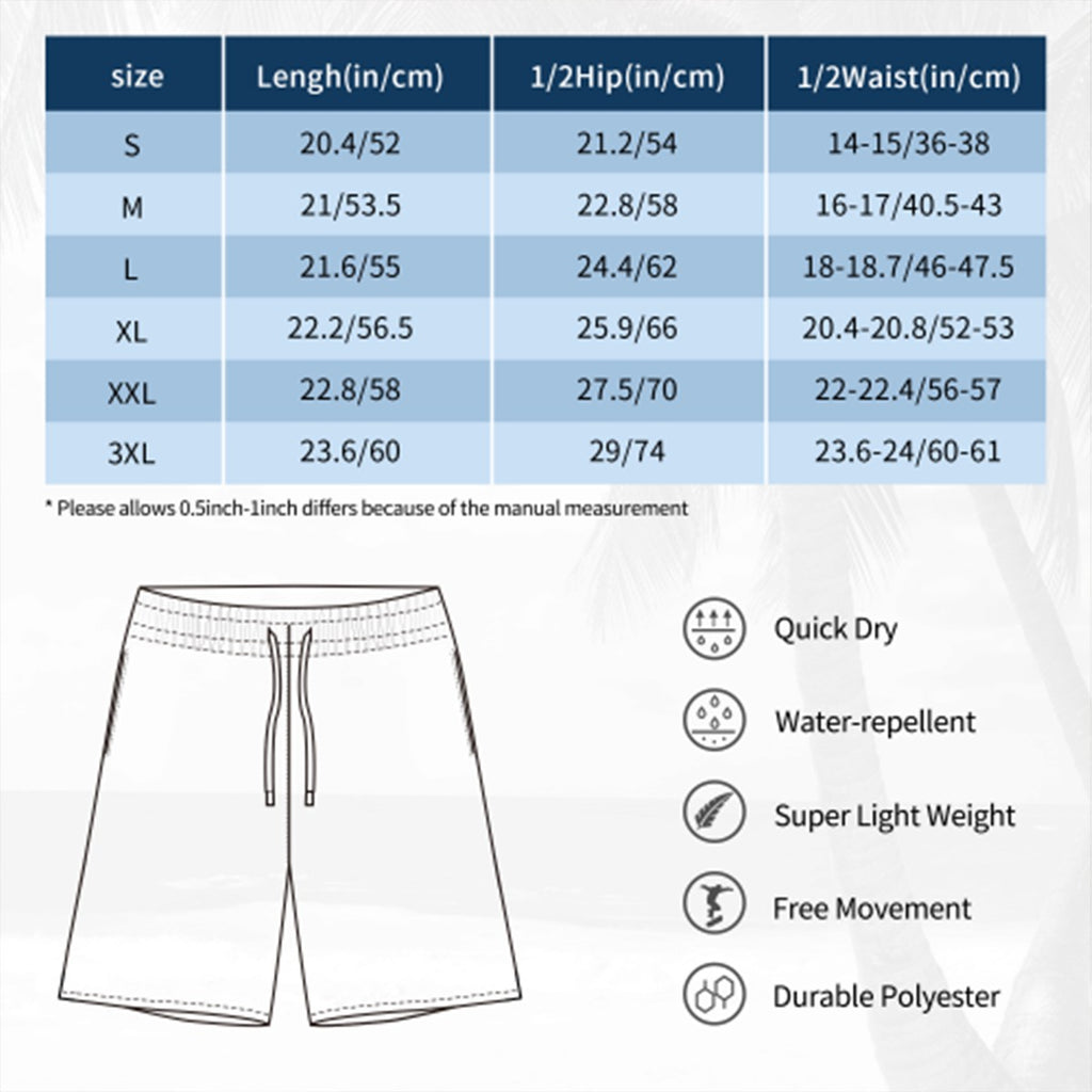 Beach Shorts (Multiple Designs Set 1 - First image shows selected design)