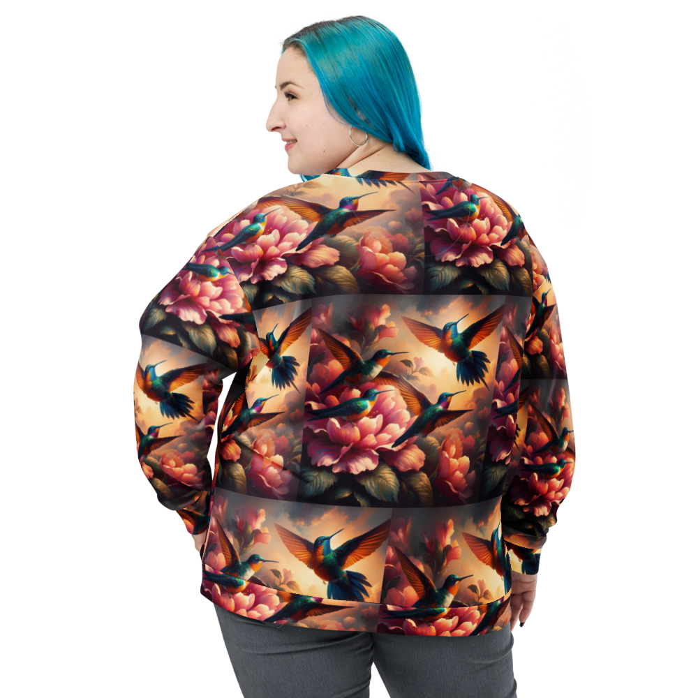 Multicolor Hummingbirds Unisex Sweatshirt by Gregg Acini Adoree Designs