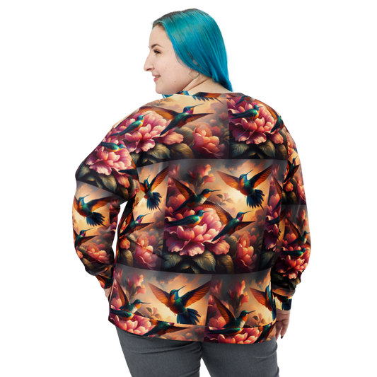 Multicolor Hummingbirds Unisex Sweatshirt by Gregg Acini Adoree Designs