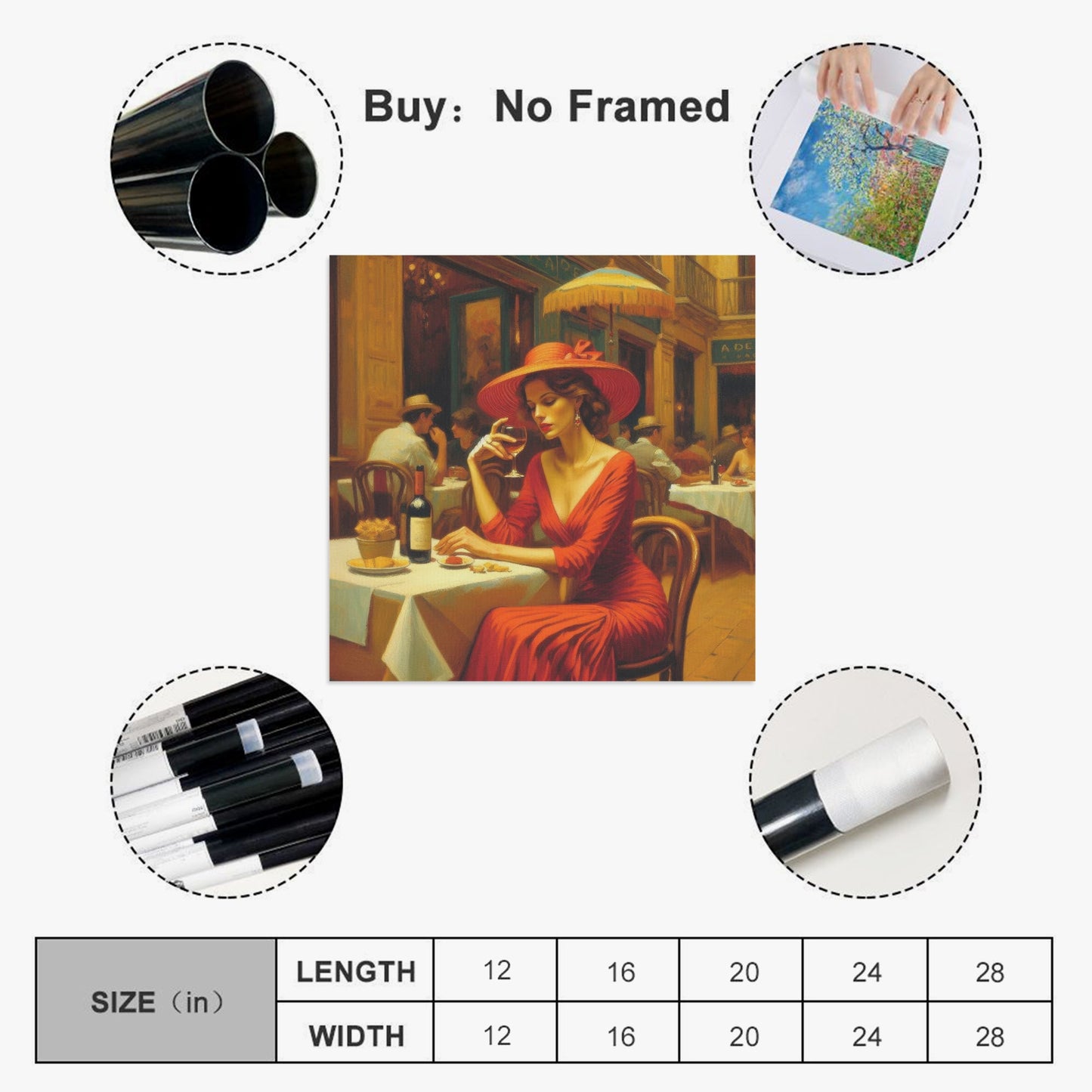 Alma 1:1 Ratio Canvas Print - Gregg Acini Adoree Designs - Made in US