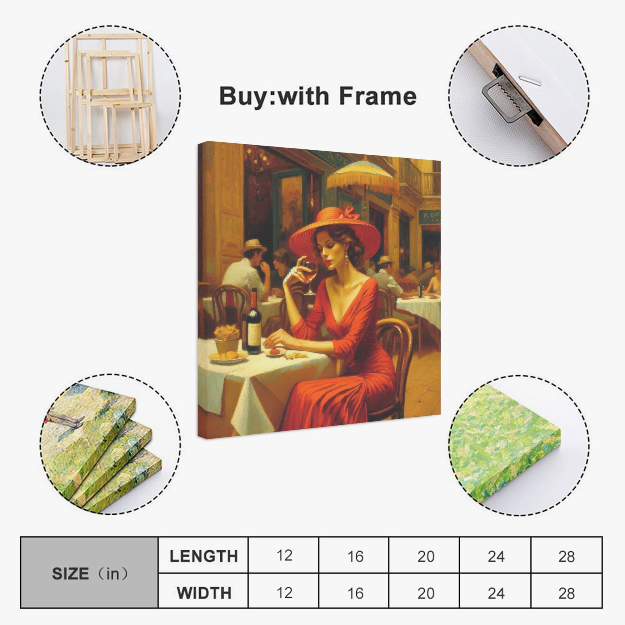 Alma 1:1 Ratio Canvas Print - Gregg Acini Adoree Designs - Made in US