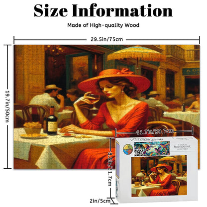 Alma Wooden Jigsaw Puzzles 1000 pcs - Gregg Acini Adoree Designs - Jigsaw Puzzle