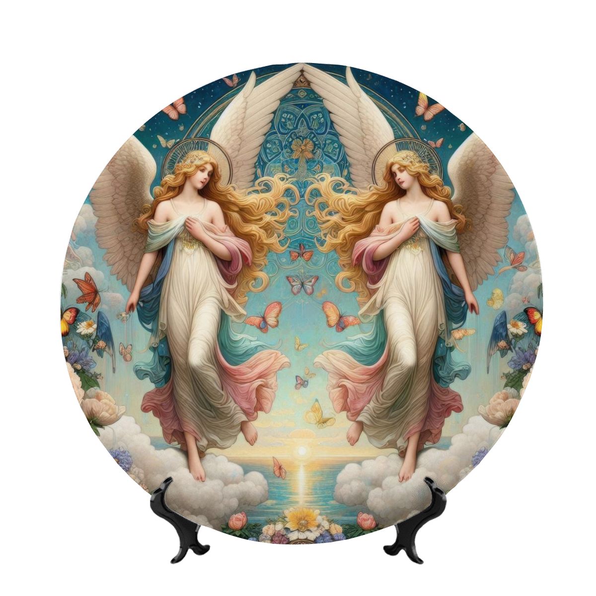 Angels 1 Decorative Plate - Gregg Acini Adoree Designs - Home Accessories