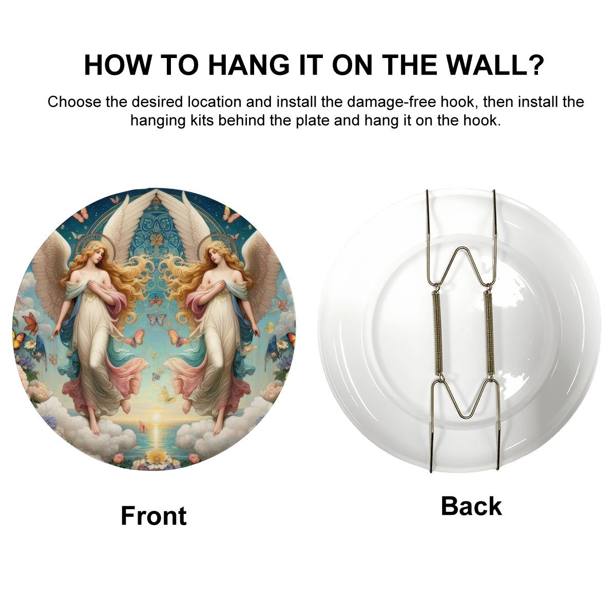 Angels 1 Decorative Plate - Gregg Acini Adoree Designs - Home Accessories