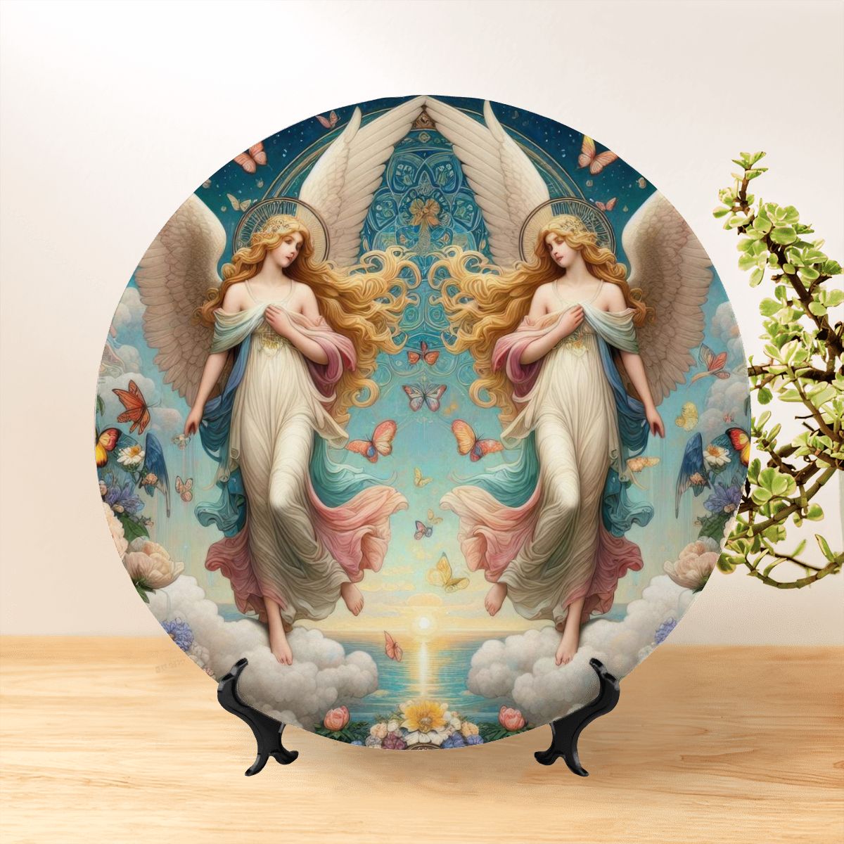 Angels 1 Decorative Plate - Gregg Acini Adoree Designs - Home Accessories