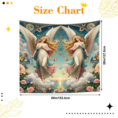 Angels 1 Lightweight Wall Tapestry (Fabric Wall Hanging - USA) - Gregg Acini Adoree Designs - Wall Coverings