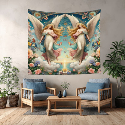 Angels 1 Lightweight Wall Tapestry (Fabric Wall Hanging - USA) - Gregg Acini Adoree Designs - Wall Coverings