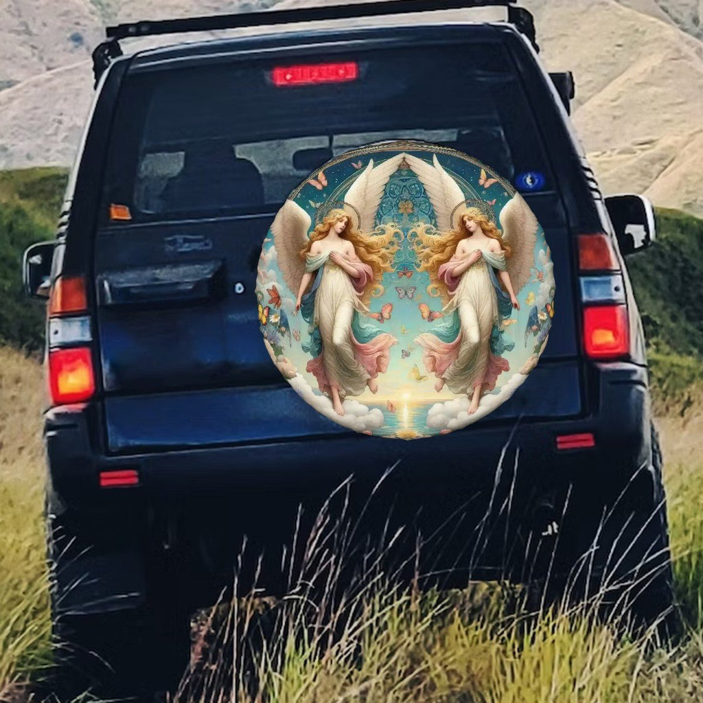 Angels 1 - Thickened Spare Tire Cover - Gregg Acini Adoree Designs - Spare Tire Cover