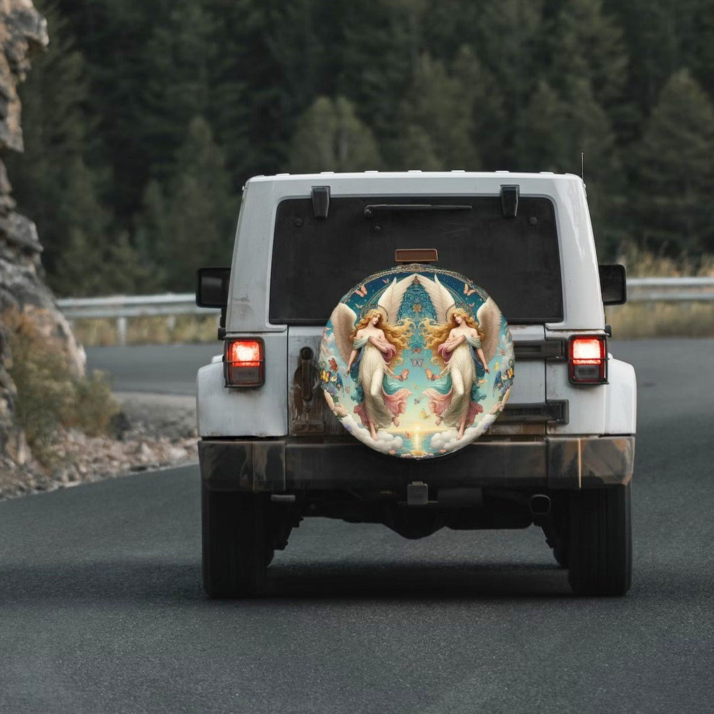 Angels 1 - Thickened Spare Tire Cover - Gregg Acini Adoree Designs - Spare Tire Cover
