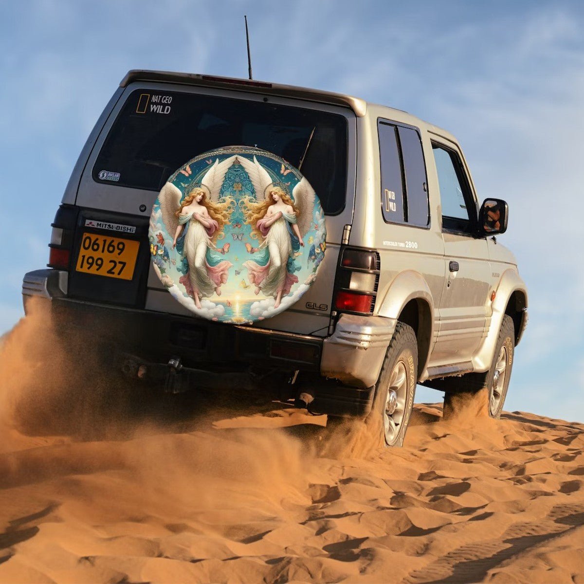 Angels 1 - Thickened Spare Tire Cover - Gregg Acini Adoree Designs - Spare Tire Cover