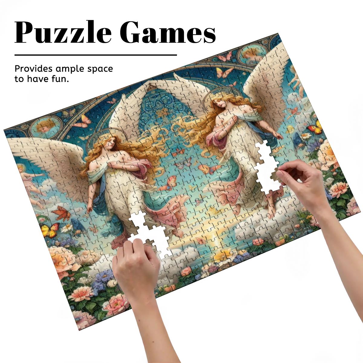 Angels 1 Wooden Jigsaw Puzzles 500 pcs - Gregg Acini Adoree Designs - Jigsaw Puzzle