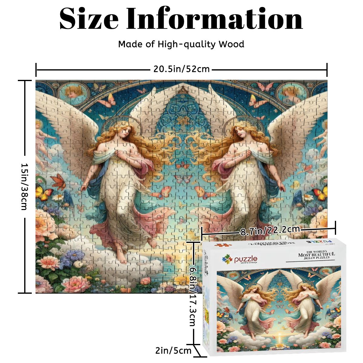 Angels 1 Wooden Jigsaw Puzzles 500 pcs - Gregg Acini Adoree Designs - Jigsaw Puzzle