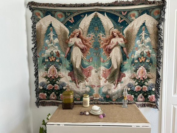 Angels1 Woven Blanket - Cozy Home Décor for Nature Lovers - Gregg Acini Adoree Designs - Blanket