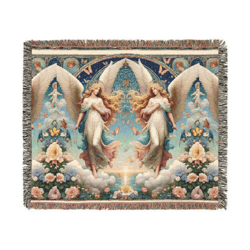 Angels1 Woven Blanket - Cozy Home Décor for Nature Lovers - Gregg Acini Adoree Designs - Blanket