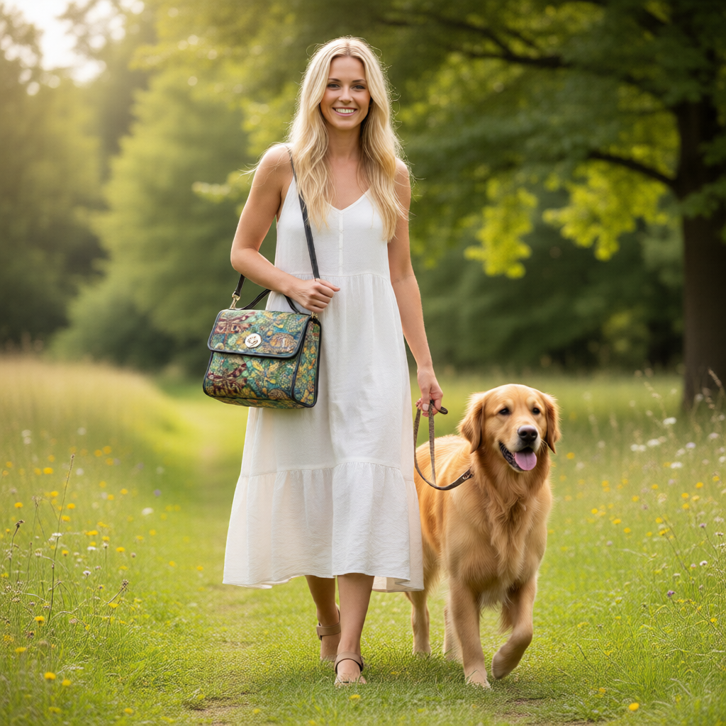 Dragonflies Satchel Waterproof Canvas Bag