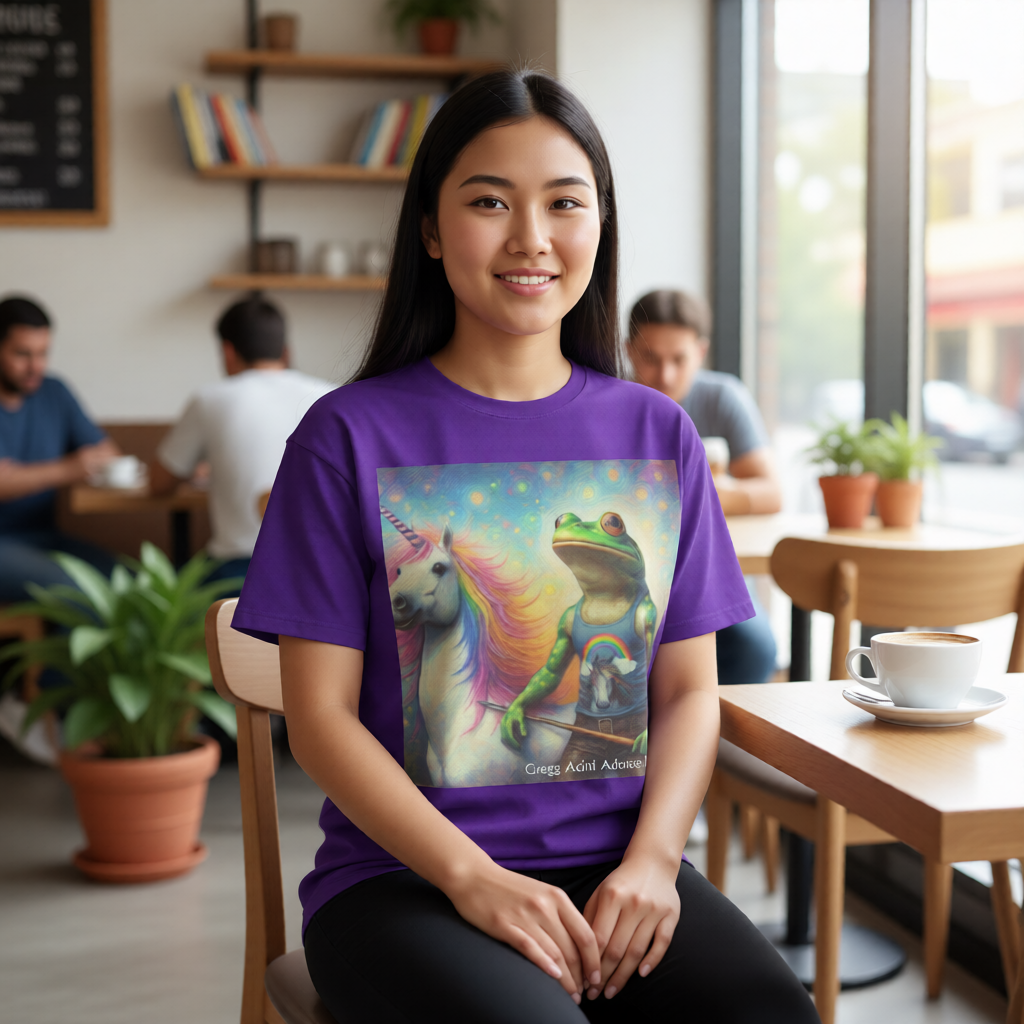 Proud Ally Frog and Unicorn Unisex classic tee