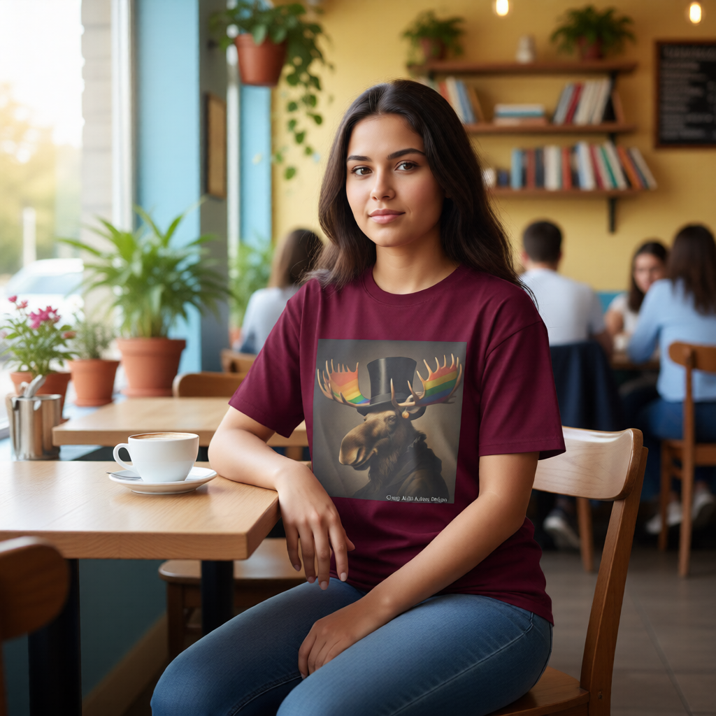 Proud Remby Moose Unisex classic tee by Gregg Acini Adoree Designs