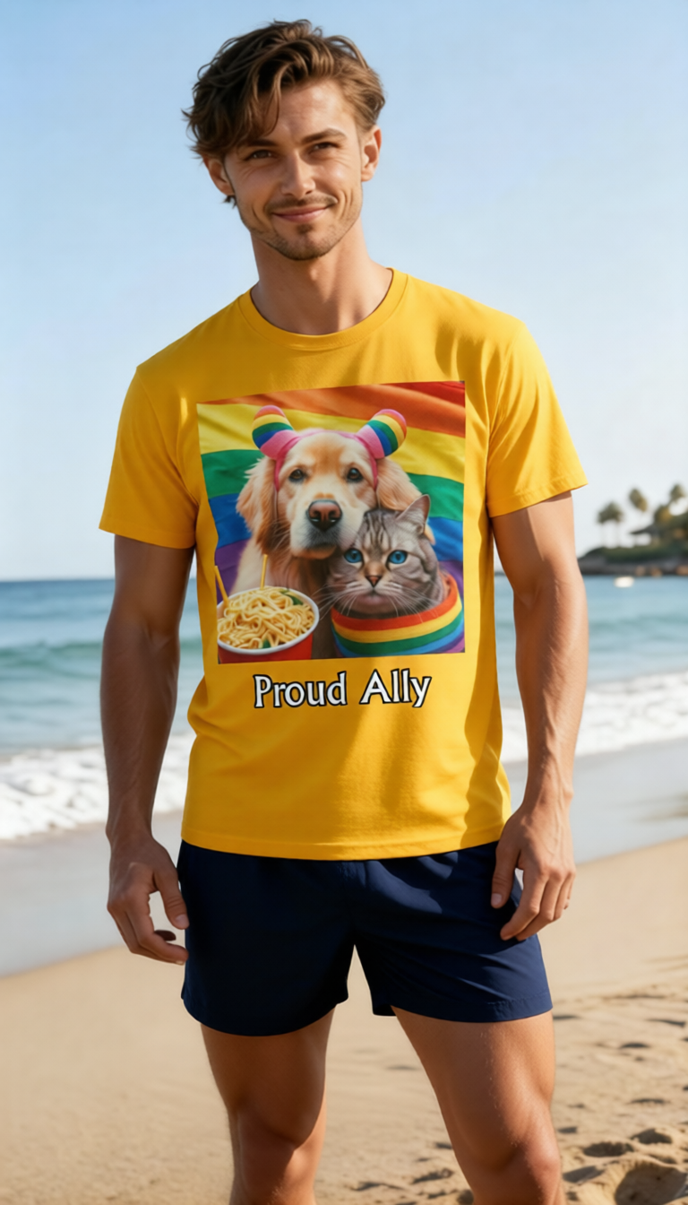 Proud Pet Allies with Noodles Unisex classic tee