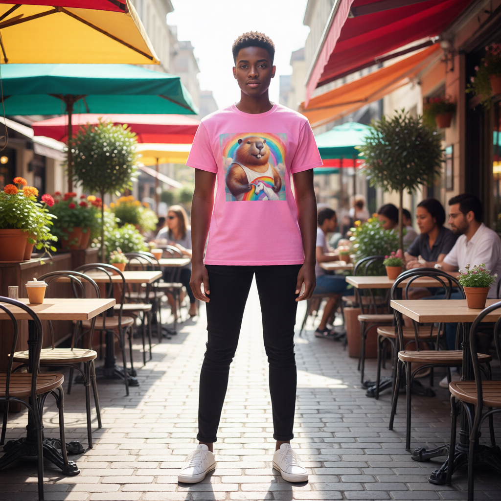 Proud Beaver1 Unisex classic tee by Gregg Acini Adoree Designs