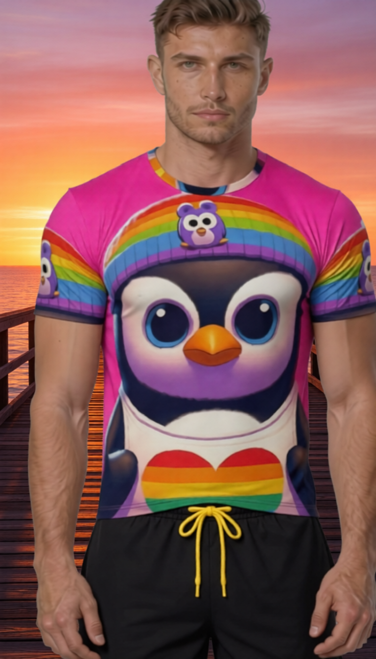 Proud Luz the Penguin Short-Sleeve T-Shirt