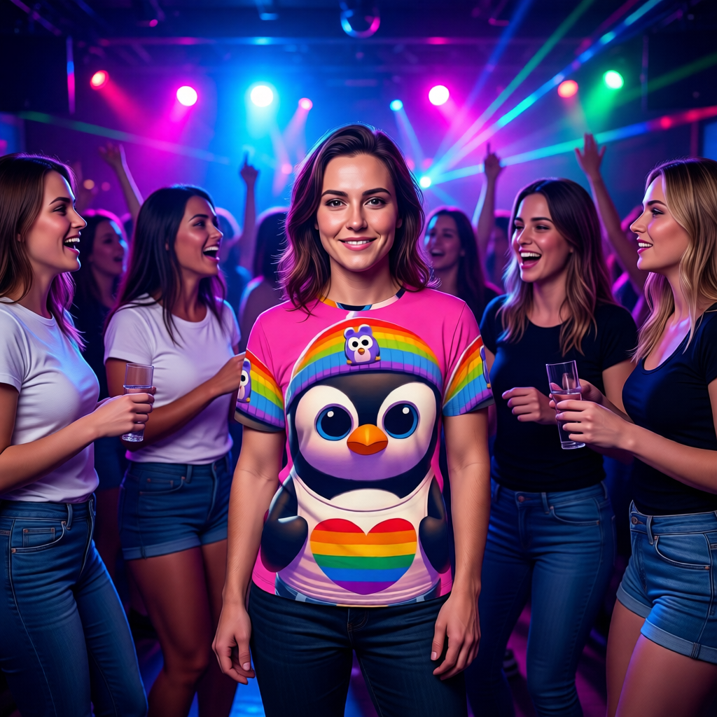 Proud Luz the Penguin Short-Sleeve T-Shirt