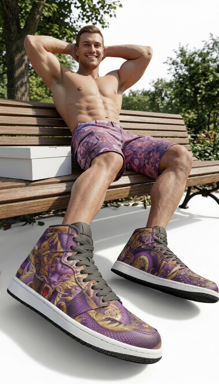 Purple Dragon Unisex Sneaker TR