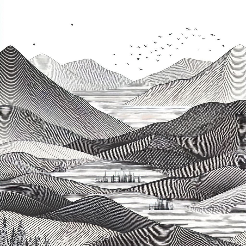 Asian Line Abstracts Study - Gregg Acini Adoree Designs - 