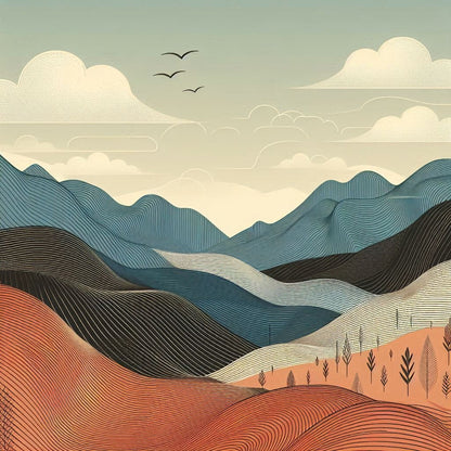 Asian Line Abstracts Study - Gregg Acini Adoree Designs - 