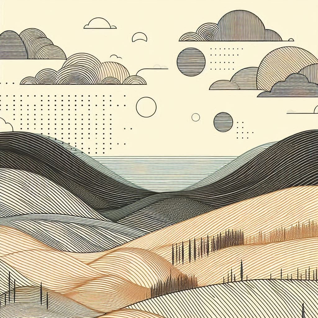 Asian Line Abstracts Study - Gregg Acini Adoree Designs - 