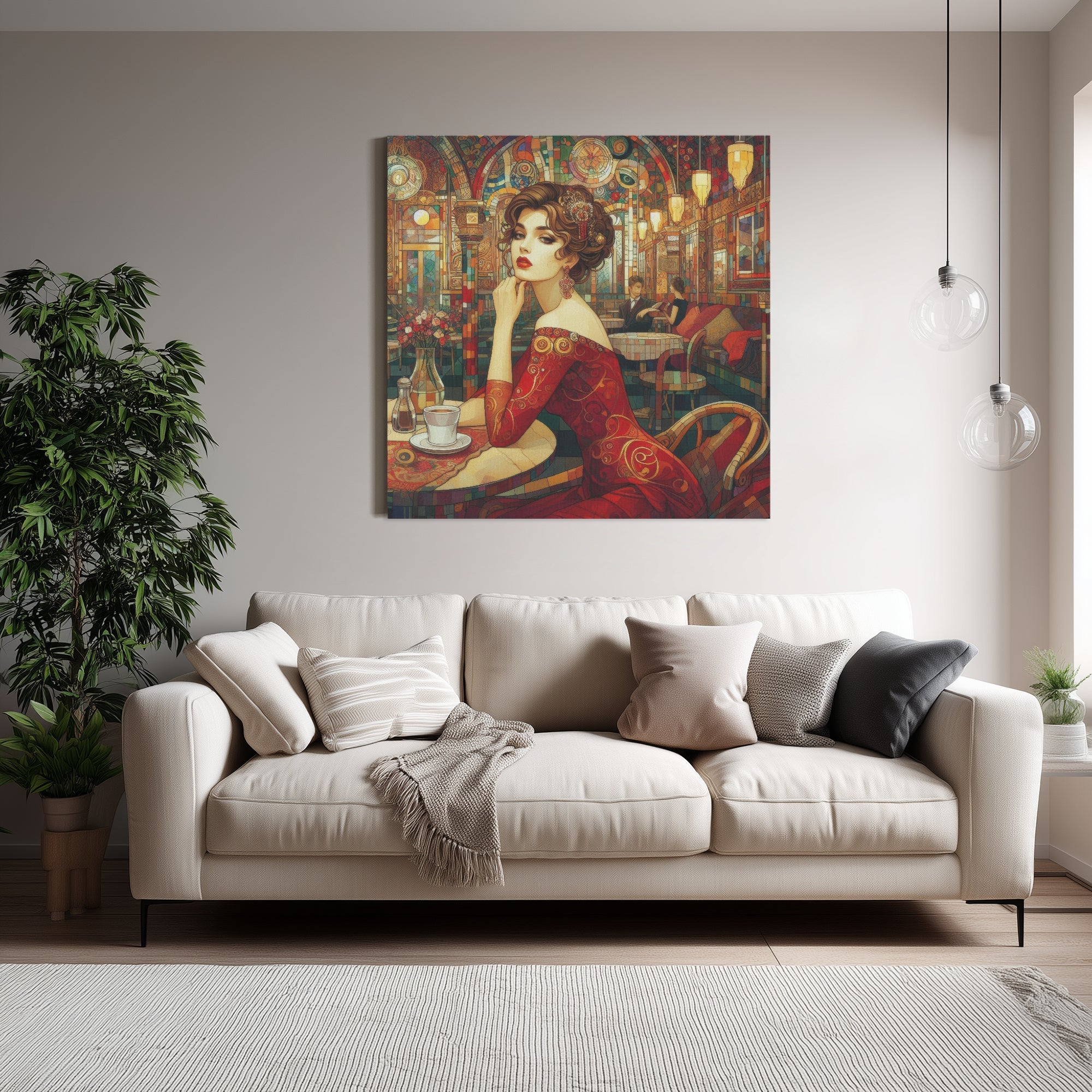 Audrey 1:1 Ratio Canvas Painting - Gregg Acini Adoree Designs - Canvas