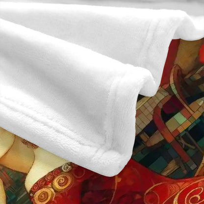 Audrey 300 GSM Flannel Throw Blanket (Made in USA) - Gregg Acini Adoree Designs - Blanket