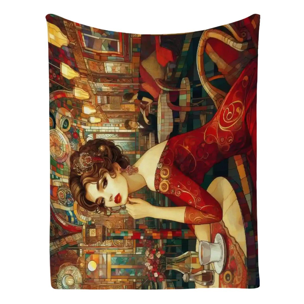 Audrey 300 GSM Flannel Throw Blanket (Made in USA) - Gregg Acini Adoree Designs - Blanket