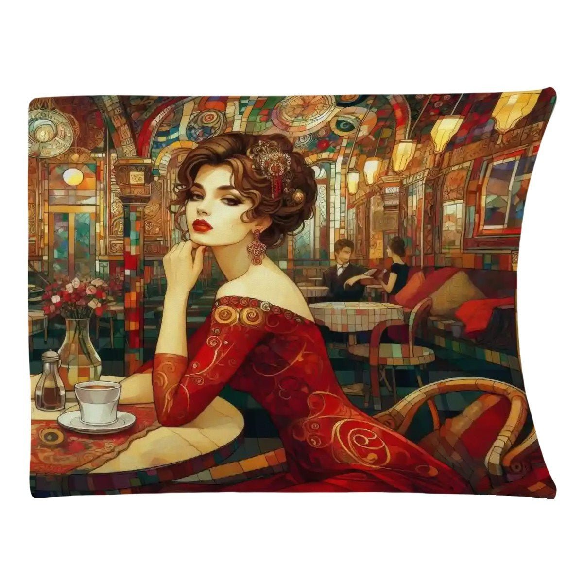 Audrey 300 GSM Flannel Throw Blanket (Made in USA) - Gregg Acini Adoree Designs - Blanket